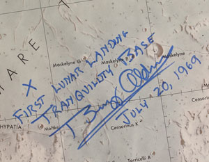 Lot #5147  Moonwalkers Signed Lunar Chart - Image 5
