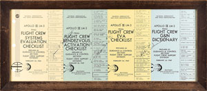 Lot #5172 Alan Bean's Apollo 9 Crew-Signed Flown Checklist Covers - Image 1
