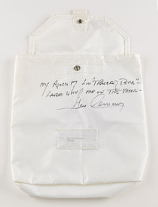 Lot #5420 Gene Cernan's Apollo 17 Flown LM Transfer Bag - Image 1