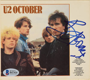 Lot #7348  U2: Bono Signed CD - Image 1