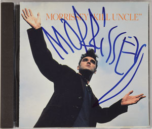 Lot #7406  Morrissey Signed CD