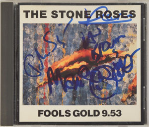 Lot #7337 The Stone Roses Signed CD