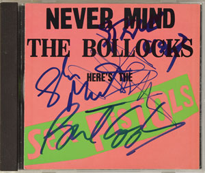 Lot #7213 The Sex Pistols Signed CD