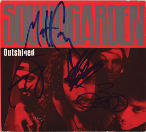 Lot #7435  Soundgarden Signed CD