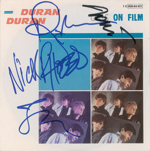 Lot #7269  Duran Duran Signed 45 RPM Record - Image 1