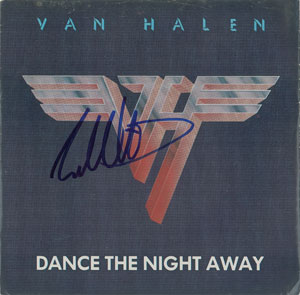 Lot #7041 Eddie Van Halen Signed 45 RPM Record - Image 1