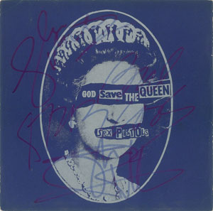 Lot #7211 The Sex Pistols Signed 45 RPM Record