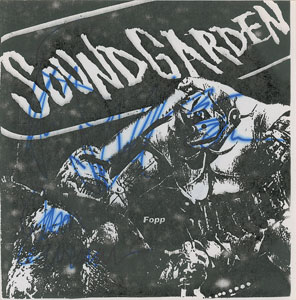 Lot #7434  Soundgarden Signed 45 RPM Record - Image 1