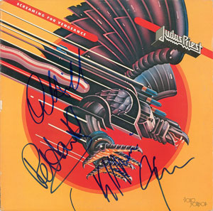 Lot #7302  Judas Priest Signed Album