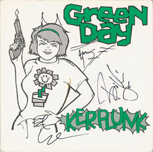 Lot #7385  Green Day Signed Album - Image 1