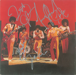 Lot #7174 The Jackson 5 Signed Album Sleeve