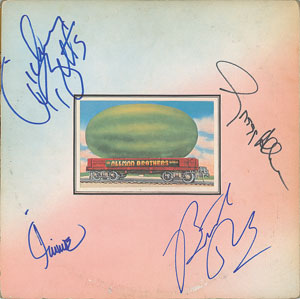 Lot #7129  Allman Brothers Band Signed Album