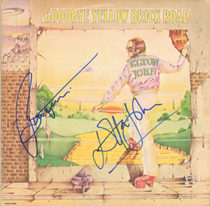 Lot #7179 Elton John and Bernie Taupin Signed Album - Image 1