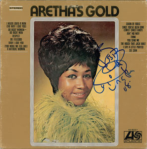 Lot #7482 Aretha Franklin Signed Album - Image 1