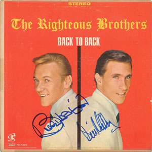 Lot #7102 The Righteous Brothers Signed Album - Image 1
