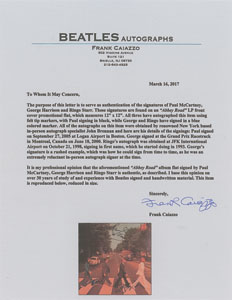 Lot #7054  Beatles: McCartney, Harrison, and Starr Signed Album - Image 4