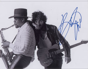 Lot #7220 Bruce Springsteen Oversized Signed