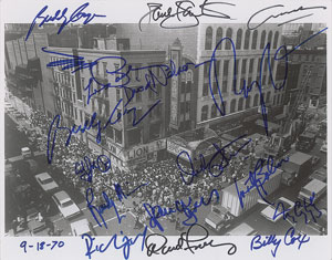 Lot #7086  Fillmore East Oversized Multi-signed Photograph - Image 1