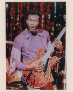 Lot #7472 Chuck Berry Signed Photograph