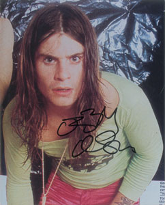 Lot #7025  Black Sabbath: Ozzy Osbourne Signed Photograph - Image 1