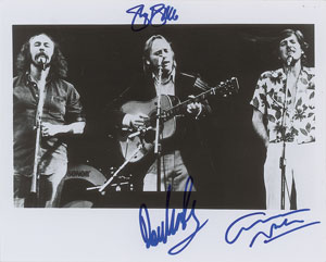 Lot #7077  Crosby, Stills and Nash Signed Photograph - Image 1