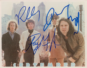 Lot #7083 The Doors Signed Photograph