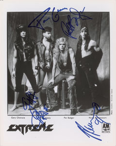 Lot #7380  Extreme Signed Photograph