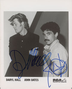 Lot #7170  Hall and Oates Signed Photograph