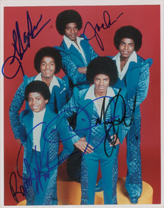Lot #7175 The Jackson 5 Signed Photograph