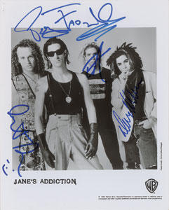 Lot #7299  Jane's Addiction Signed Photograph - Image 1