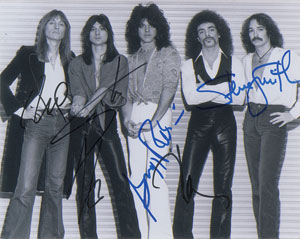 Lot #7182  Journey Signed Photograph