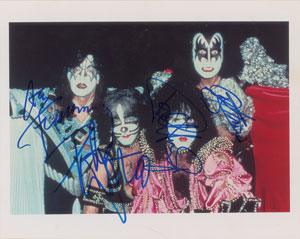 Lot #7036  KISS Signed Photograph