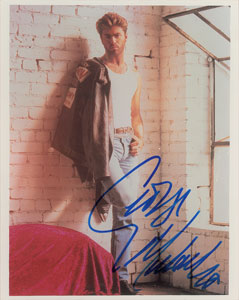 Lot #7316 George Michael Signed Photograph - Image 1