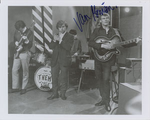 Lot #7100 Van Morrison Signed Photograph