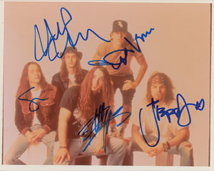 Lot #7422  Pearl Jam Signed Photograph - Image 1