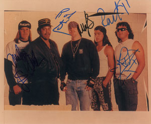 Lot #7338  Suicidal Tendencies Signed Photograph