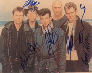 Lot #7191  Midnight Oil Signed Photograph - Image 1