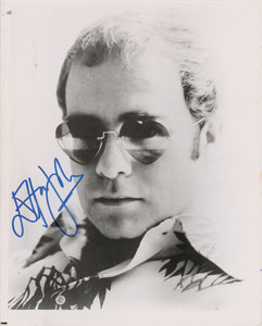Lot #7180 Elton John Signed Photograph
