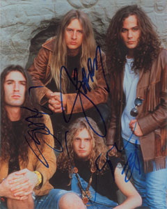Lot #7356  Alice in Chains Signed Photograph