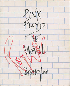 Lot #7015  Pink Floyd: Roger Waters Signed Tour Book