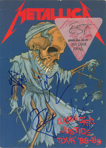 Lot #7311  Metallica Signed Tour Book