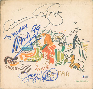 Lot #7079  Crosby, Stills, Nash, and Joni Mitchell Signed Album - Image 1