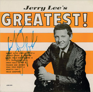 Lot #7489 Jerry Lee Lewis Signed Album - Image 1