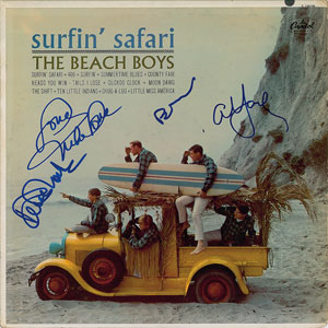 Lot #7050 The Beach Boys Signed Album
