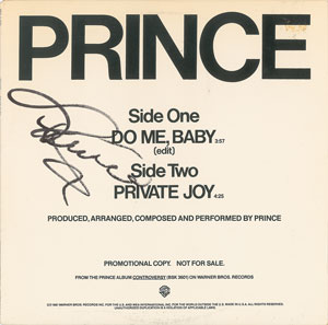 Lot #7322  Prince Signed Album