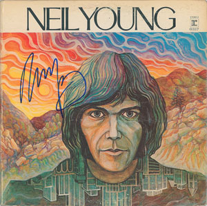 Lot #7245 Neil Young Signed Album
