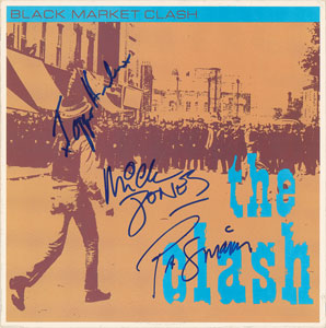 Lot #7144 The Clash Signed Album