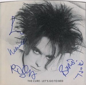 Lot #7260 The Cure Signed 45 RPM Record
