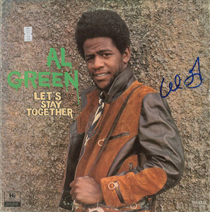 Lot #7168 Al Green Signed Album