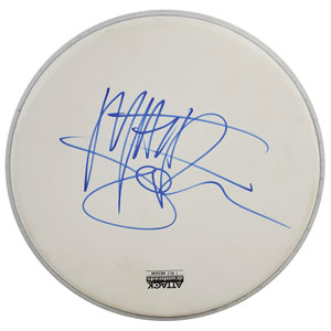 Lot #7284  Guns N' Roses: Matt Sorum and Steven Adler Signed Drum Heads - Image 1
